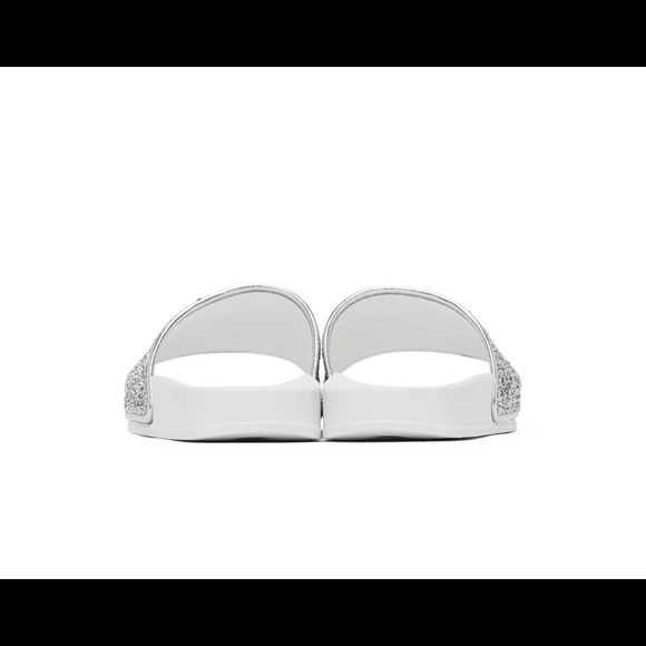 Giuseppe Zanotti Silver New Laburela Pool Slides - Picture 5 of 9